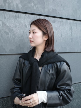 「TEN.（テン）のアイテム（アクセサリー）」を使った、tomiさん（レディース・165cm）の春コーディネート