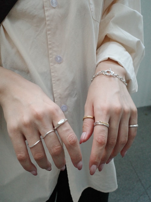 SILVER925 18KGP ジェミニリング MIX（リング）｜TEN.（テン）の