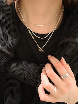 「TEN.（テン）のアイテム（リング）」を使った、tomiさん（レディース・165cm）の春コーディネート