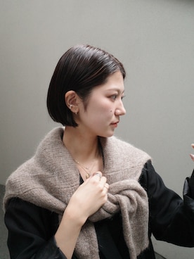 「アイテム（チャーム）」を使った、tomiさん（レディース・165cm）の秋コーディネート