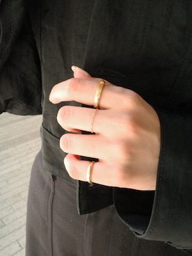 「ゴールドアクセ」｜tomiさん（レディース・165cm）の秋コーディネート