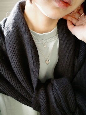 「アイテム（チャーム）」を使った、tomiさん（レディース・165cm）の冬コーディネート