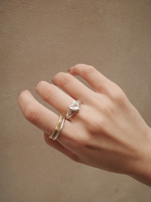 SILVER925 ハートシグネットリング（リング）｜TEN.（テン）の