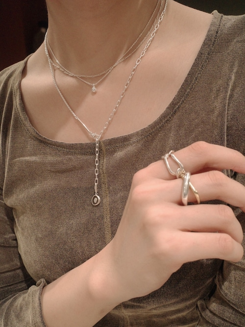 SILVER925 フィガロチェーンネックレス 38cm（ネックレス）｜TEN