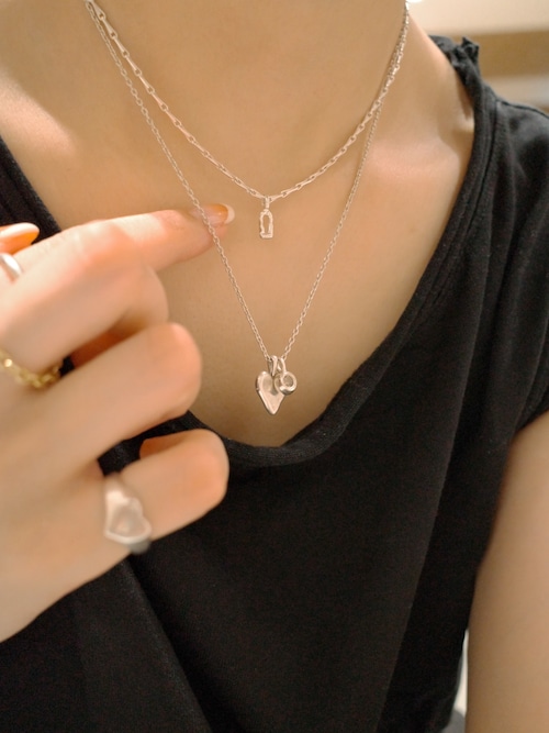 未使用品◇TEN. テン◇ハートシルフィウムネックレス GD◇巾着袋付 ハートシルフィウムネックレス GD