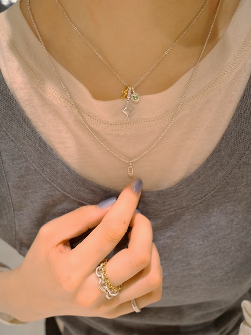 SILVER ツイストチェーンネックレス 50cm（ネックレス）｜TEN