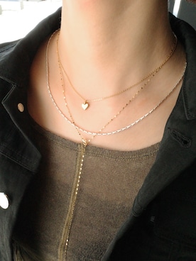 「ゴールドアクセ」｜tomiさん（レディース・165cm）の秋コーディネート