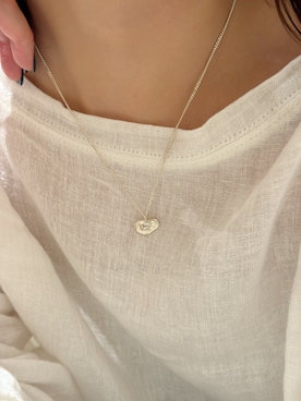 「TEN.（テン）のSILVER925 フロートネックレス (ホワイトクォーツ)（ネックレス、シルバー系）」を使った、tomiさん（レディース・165cm）の夏コーディネート