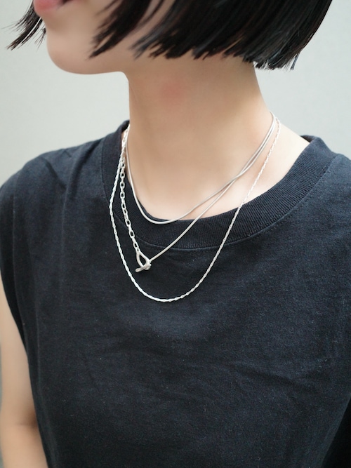 未使用品◇TEN. テン.◇カンダマントネックレス SV◇巾着袋付 カンダマントネックレス SV