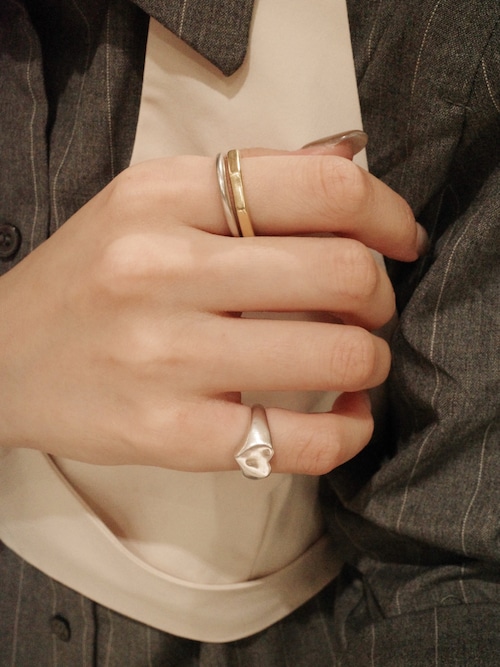 SILVER925 ハートシグネットリング（リング）｜TEN.（テン）の