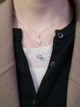 「アイテム（チャーム）」を使った、tomiさん（レディース・165cm）の冬コーディネート