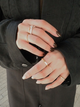 「ゴールドアクセ」｜tomiさん（レディース・165cm）の秋コーディネート