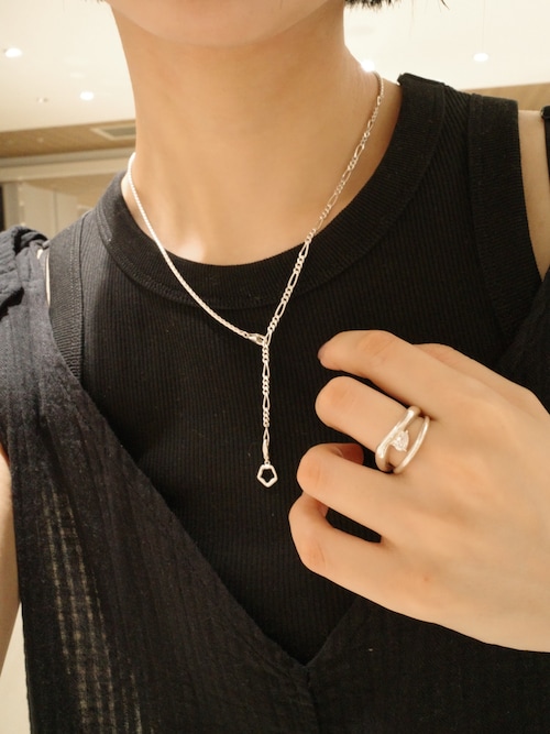 TEN. ネックレス SILVER925 シェードコンビチェーンネックレス