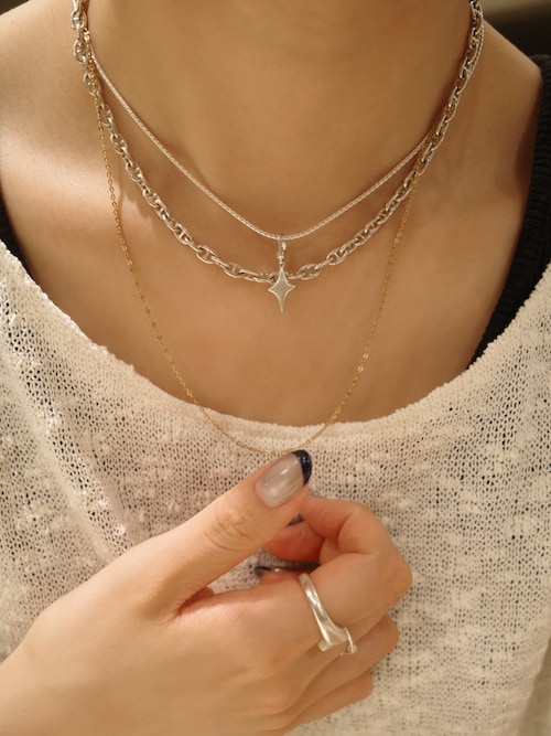 ten. ツイストチェーンネックレス silver925 TEN. ネックレス SILVER925 ツイストチェーンネックレス 38cm