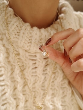 「アイテム（チャーム）」を使った、tomiさん（レディース・165cm）の冬コーディネート