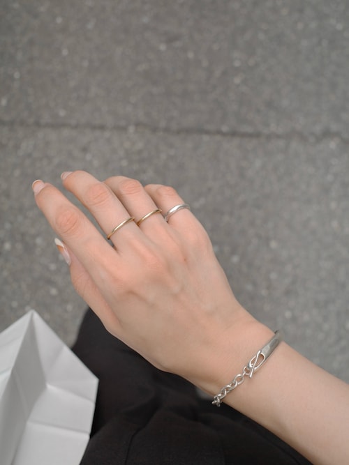 TEN シルバーチェーンブレスレット TEN. 正規商品 ユニセックス アクセサリー テン フィガロ