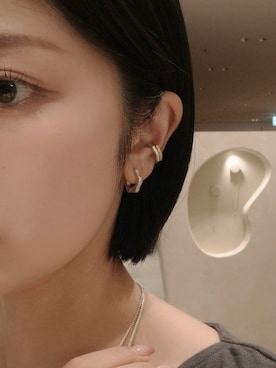 「アイテム（イヤーカフ）」を使った、tomiさん（レディース・165cm）の秋コーディネート