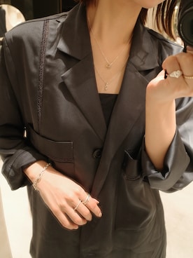 「アイテム（アクセサリー）」を使った、tomiさん（レディース・165cm）の春コーディネート