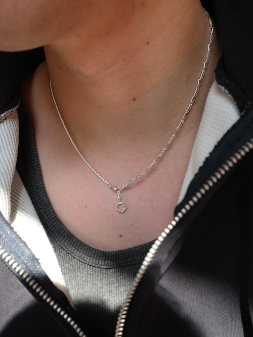 SILVER925 シェードコンビチェーンネックレス SV（ネックレス）｜TEN
