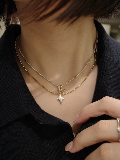 TEN. Silver925 ネックレス 38cm SILVER925 ツイストチェーンネックレス 38cm（ネックレス）｜TEN
