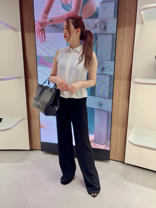 EMPORIO ARMANI☆レザー ショッパートートバッグ♪ エンポリオ アルマーニ】MyEA ショッパー レザー 編み込みロゴ