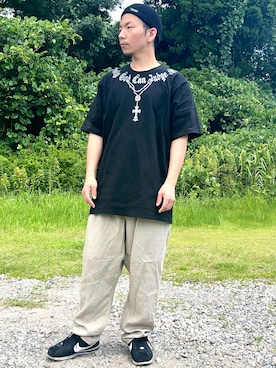 「アイテム（スニーカー）」を使った、KEKEさん（メンズ・168cm）の夏コーディネート