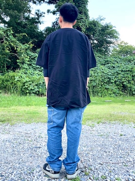 「Hanes」｜「アイテム（パンツ）」を使った、KEKEさん（メンズ・168cm）の夏コーディネート