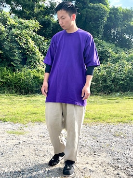 「アイテム（スニーカー）」を使った、keeさん（メンズ・168cm・30代）の夏コーディネート