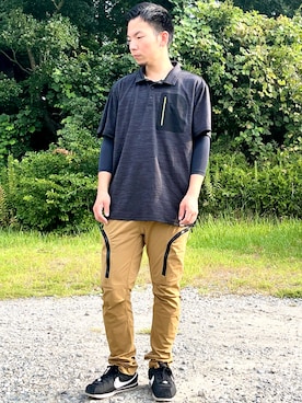 「アイテム（スニーカー）」を使った、keeさん（メンズ・168cm・30代）の夏コーディネート