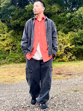 「アイテム（セットアップ）」を使った、keeさん（メンズ・168cm・30代）の秋コーディネート