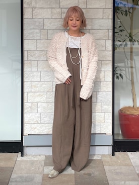 「B.C STOCK（ベーセーストック）のアイテム」を使った、12o4nさん（レディース・163cm）の秋コーディネート