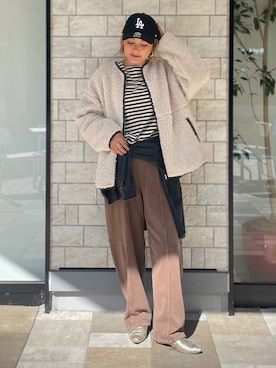 「B.C STOCK（ベーセーストック）のアイテム」を使った、12o4nさん（レディース・163cm）の秋コーディネート