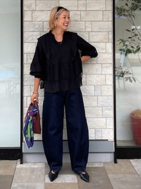 「B.C STOCK（ベーセーストック）のアイテム」を使った、12o4nさん（レディース・163cm）の秋コーディネート