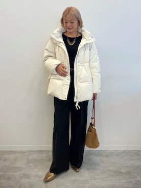 「アイテム（チノパンツ）」を使った、12o4nさん（レディース・163cm）の秋コーディネート