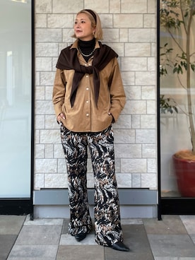 「アイテム（パンプス）」を使った、12o4nさん（レディース・163cm）の秋コーディネート