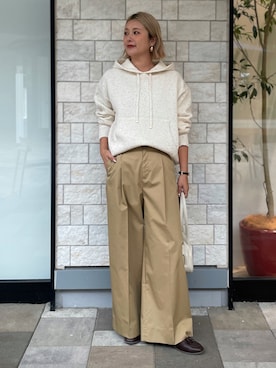 「B.C STOCK（ベーセーストック）のアイテム」を使った、12o4nさん（レディース・163cm）の秋コーディネート