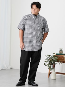 「大きいサイズ」｜ニッセンラージメンズモデルさん（メンズ・172cm）の秋コーディネート