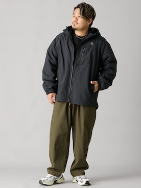 「大きいサイズ」｜ニッセンラージメンズモデルさん（メンズ・172cm）の秋コーディネート