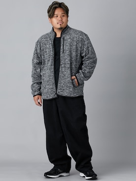 「nissen（ニッセン）のアイテム（Tシャツ/カットソー）」を使った、ニッセンラージメンズモデルさん（メンズ・172cm）の秋コーディネート