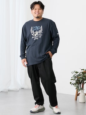 「nissen（ニッセン）のアイテム」を使った、ニッセンラージメンズモデルさん（メンズ・172cm）の秋コーディネート