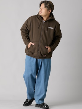 「大きいサイズ」｜ニッセンラージメンズモデルさん（メンズ・172cm）の秋コーディネート