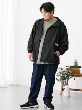 「大きいサイズ」｜ニッセンラージメンズモデルさん（メンズ・172cm）の秋コーディネート