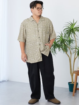 ニッセンラージメンズモデルさん（メンズ・172cm）の夏コーディネート