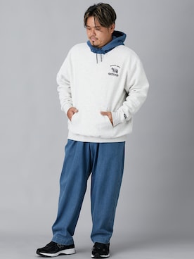 「大きいサイズ」｜ニッセンラージメンズモデルさん（メンズ・172cm）の秋コーディネート