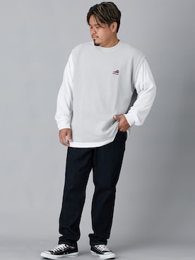 「大きいサイズ」｜ニッセンラージメンズモデルさん（メンズ・172cm）の秋コーディネート