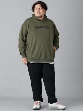 「大きいサイズ」｜ニッセンラージメンズモデルさん（メンズ・178cm）の秋コーディネート