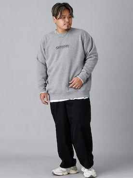 「大きいサイズ」｜ニッセンラージメンズモデルさん（メンズ・172cm）の秋コーディネート