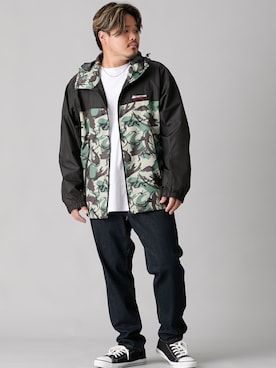 「大きいサイズ」｜ニッセンラージメンズモデルさん（メンズ・172cm）の秋コーディネート