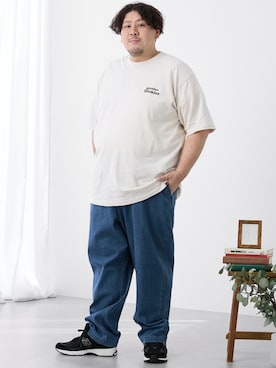 「ぽっちゃり」｜ニッセンラージメンズモデルさん（メンズ・178cm）の夏コーディネート