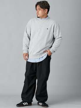 「大きいサイズ」｜ニッセンラージメンズモデルさん（メンズ・172cm）の秋コーディネート